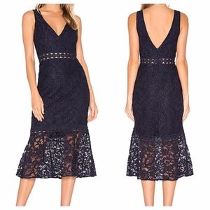 Bardot Fiona Trumpet Lace Dress